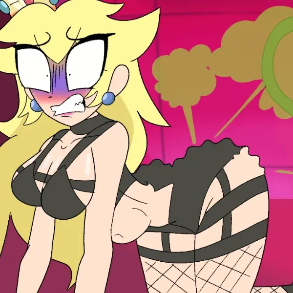 Daisy Whips Peach in the Butt Until She Poops Her Pants