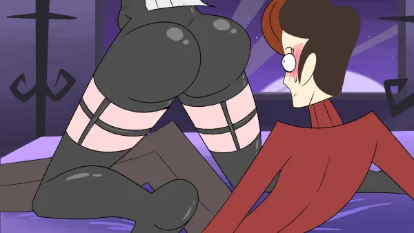 Goth Girl in Latex Suit Poops on Her Boyfriend