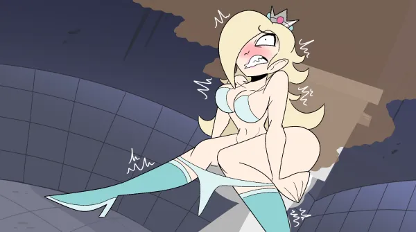 Peach, Daisy, Rosalina (Pee and Poop Desperation)